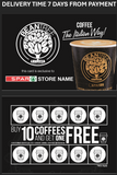 Bean Tree Loyalty Cards 250 Cards Per Pack