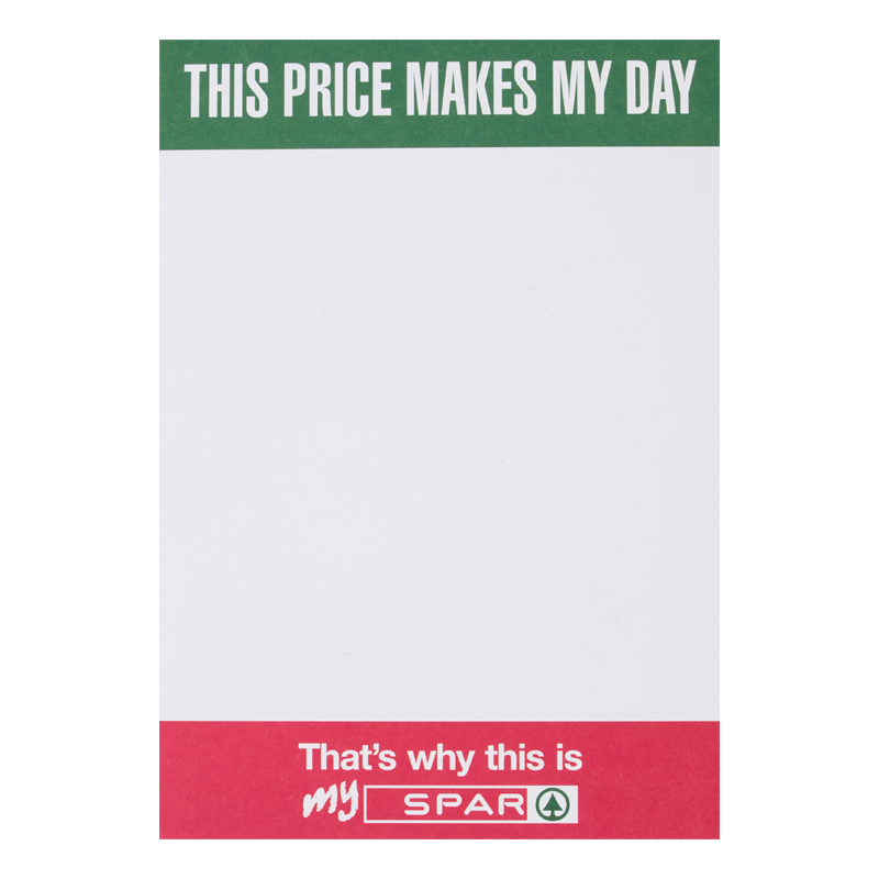 SPAR This price makes my day stack card template